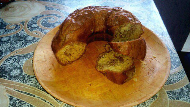 Красочный кекс с кофе