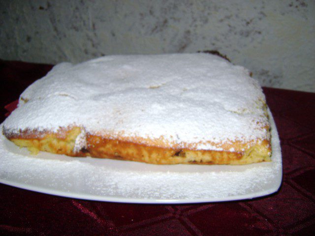 Пирог с ванильным кремом