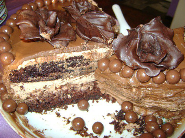 Торт Шоколад и розы