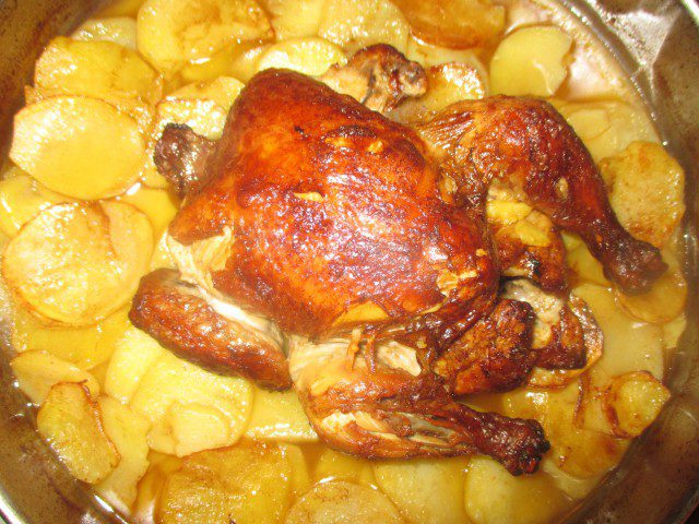 Курица с картошкой