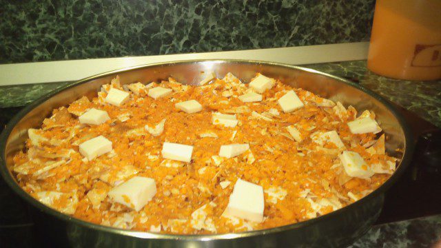 Смешанный пирог с тыквой и юфкой