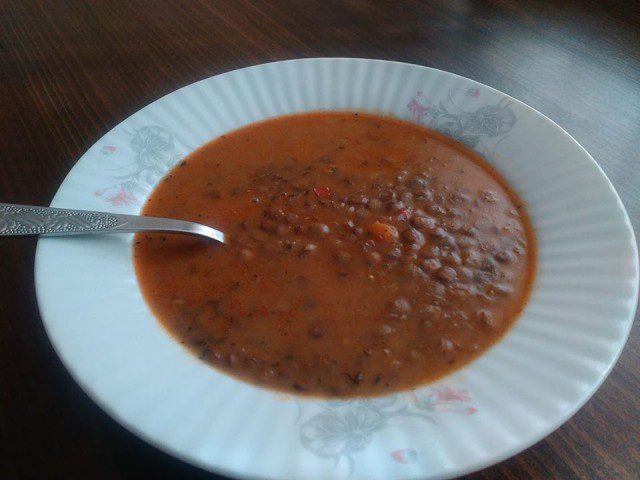 Чечевичный суп с болгарским перцем