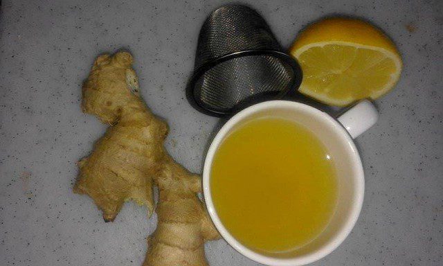 Чай из свежего имбиря и лимона