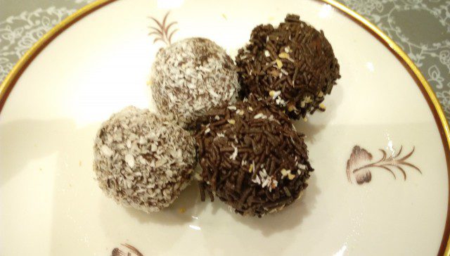 Шоколадные шарики из печенья