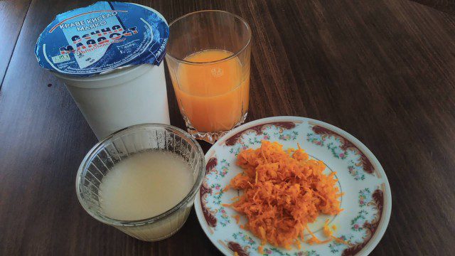 Апельсиновый крем с кислым молоком
