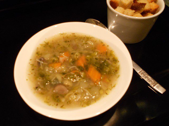 Быстрый и богатый овощной суп