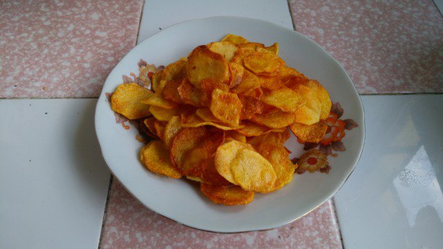 Домашний чипс из молодой картошки