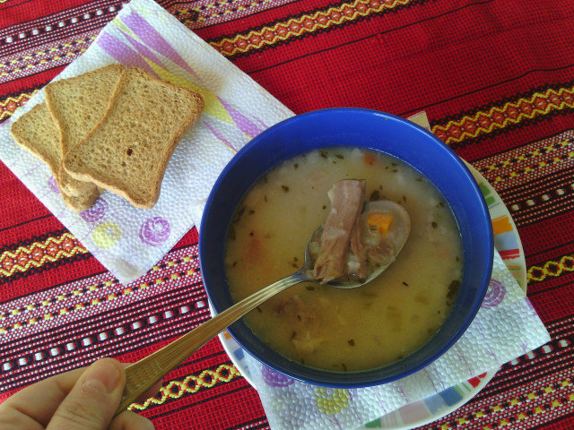 Суп из ягненка с рисом и овощами