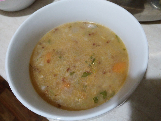 Луковый суп с гречкой