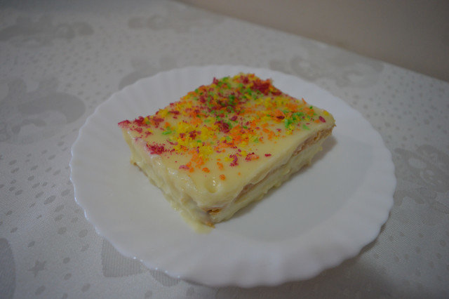 Детский торт из печенья
