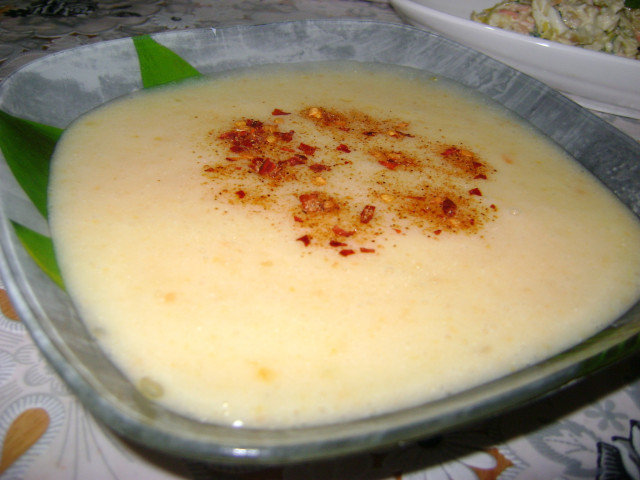 Крем-суп с картофелем и молоком