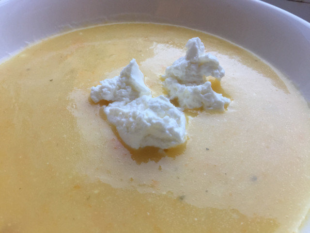 Крем-суп из тыквы и цветной капусты