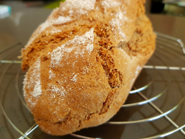 Полбяной хлеб с пищевой содой