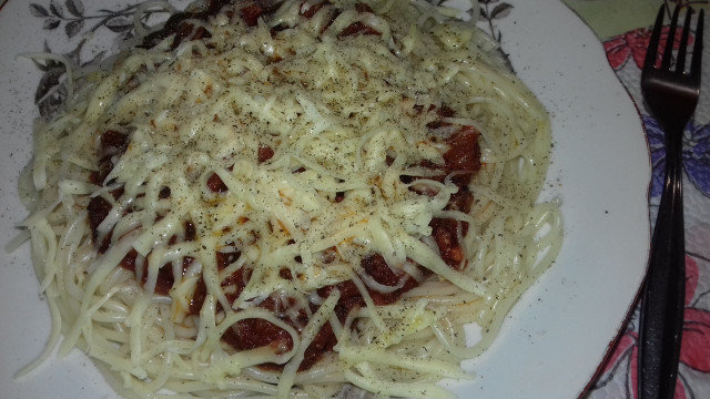 Спагетти с соусом Аматрикана