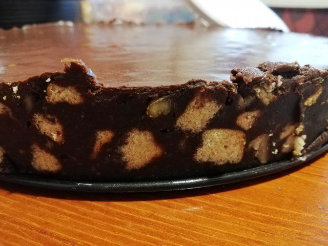 Шоколадный торт из печенья Люкс