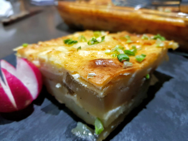 Запеканка с картофелем и баклажанами