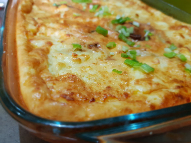 Запеканка с картофелем и баклажанами