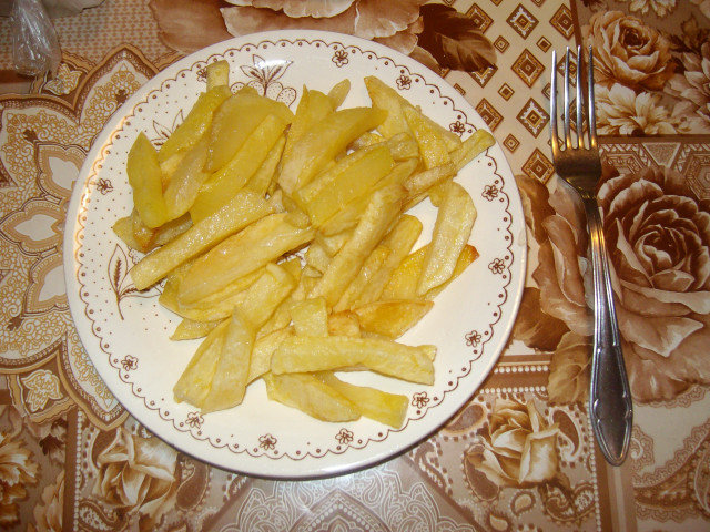 Жареный картофель с корочкой
