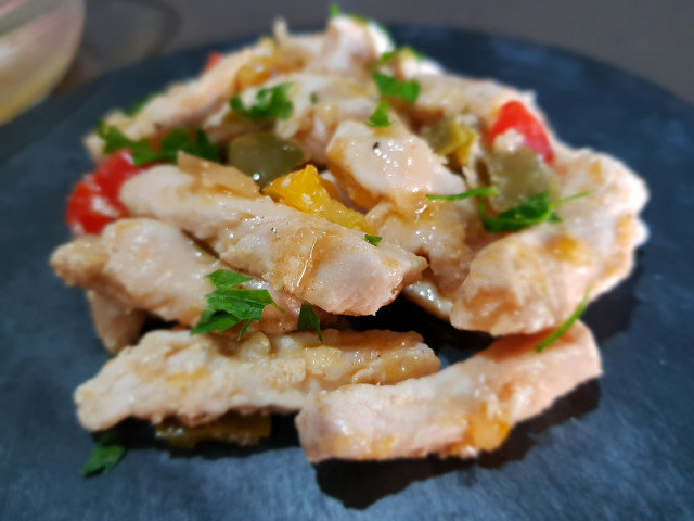 Жареные жульены из цыпленка