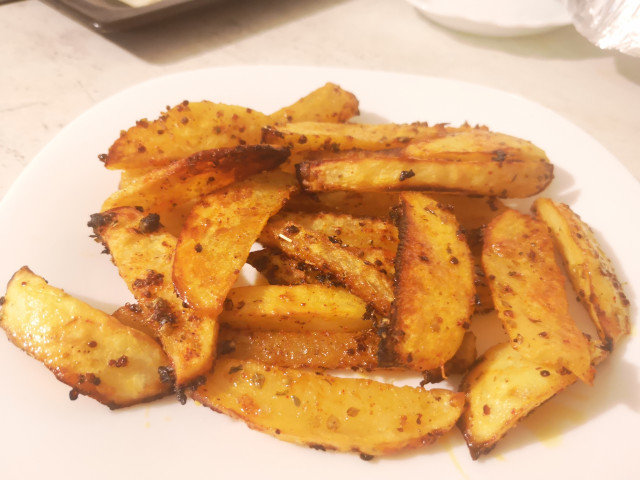 Запеченый карамелизированный картофель