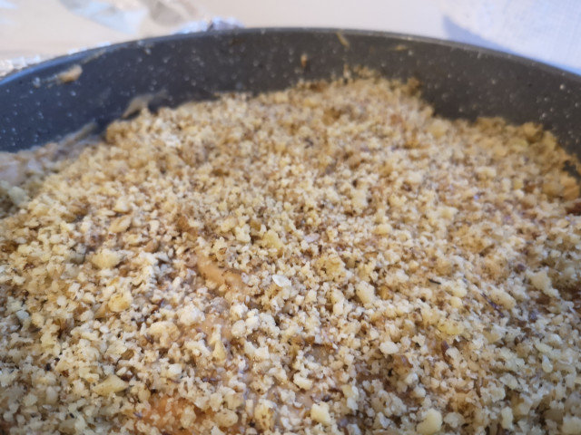 Торт из печенья Dulce de leche с грецкими орехами