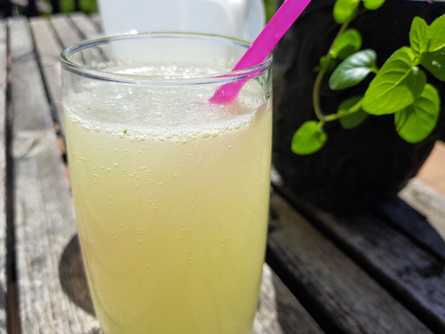 Щелочной напиток из лимона, имбиря и мяты
