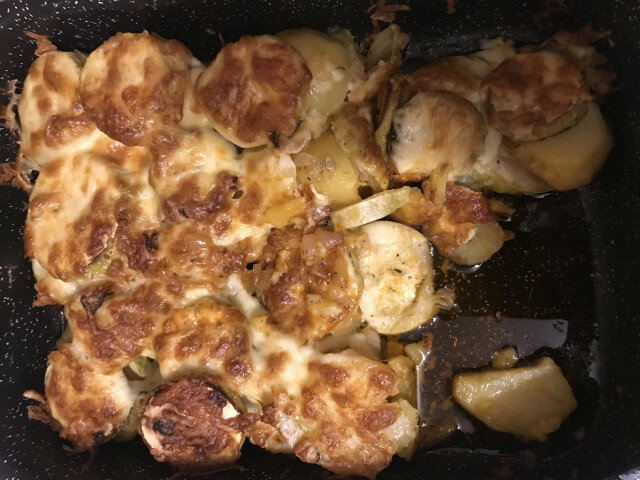 Картошка с кабачками в духовке