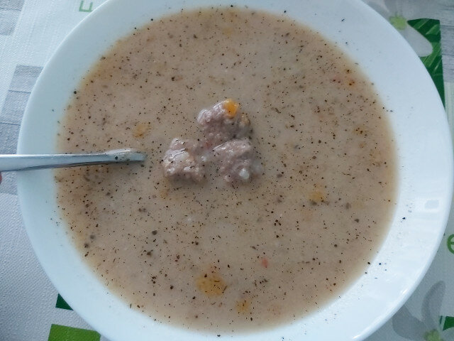 Классический деревенский суп с фрикадельками