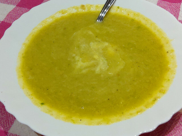Крем-суп из капусты кейл