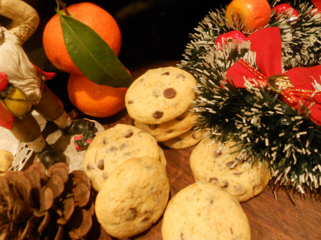 Апельсиновое печенье с шоколадными каплями