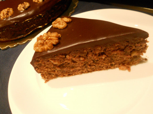 Шоколадно-ореховый торт
