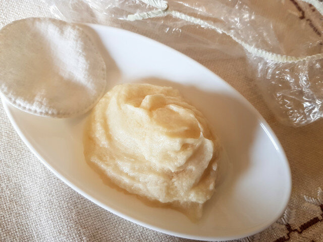 Питательная маска для волос с медом и смальцем