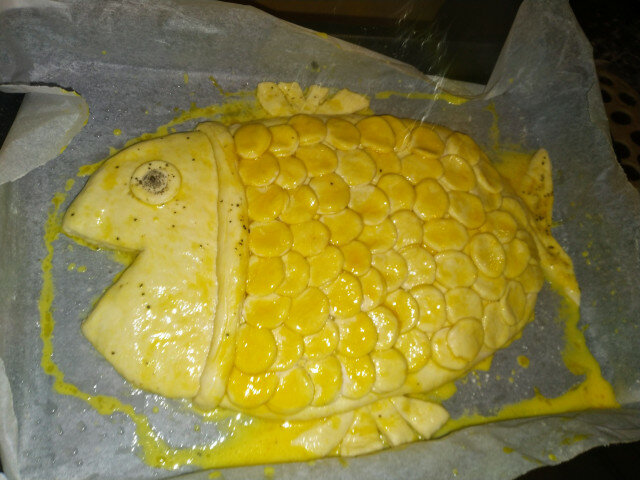 Хлеб в виде рыбки