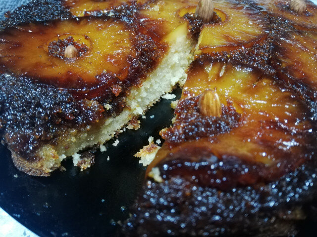 Перевернутый торт с ананасом
