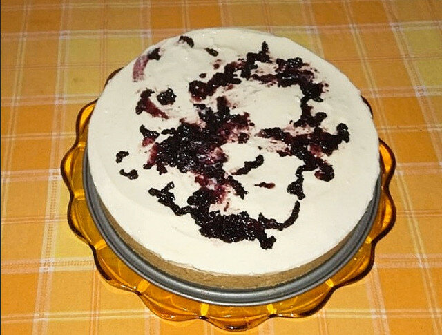 Чиз-пирог с черникой