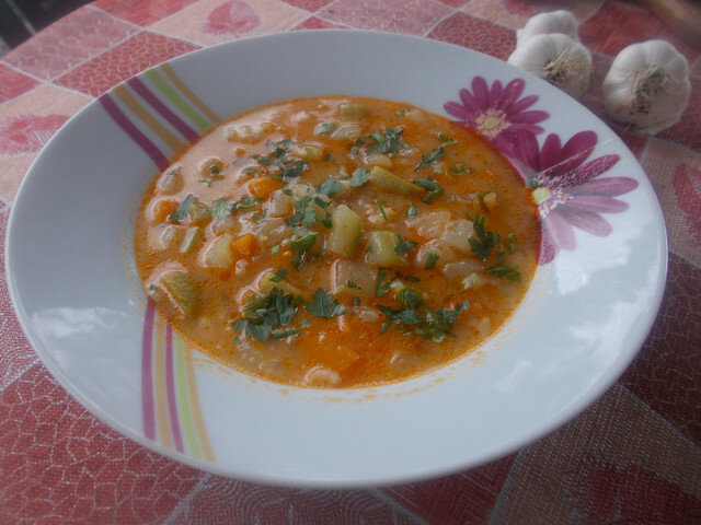 Суп из кабачков и картофеля