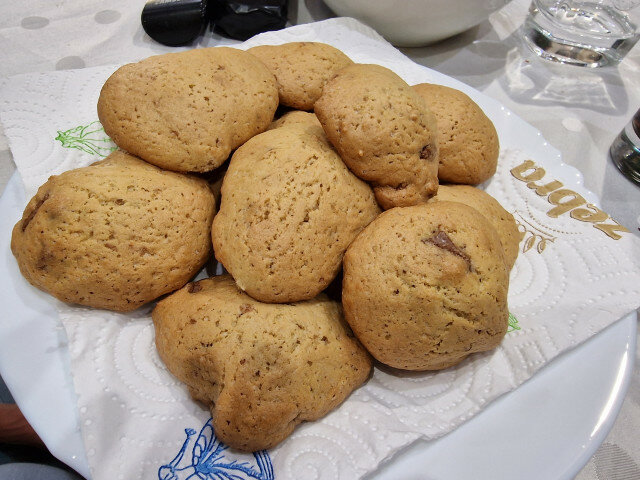 Американское печенье кукис с кусочками шоколада