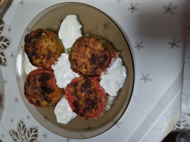 Классический фаршированный перец с рисом и мясным фаршем
