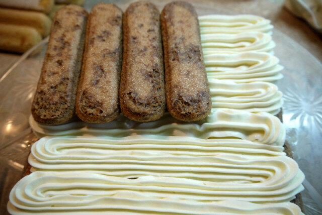 Торт из печенья Дамские Пальчики с шоколадом и маскарпоне