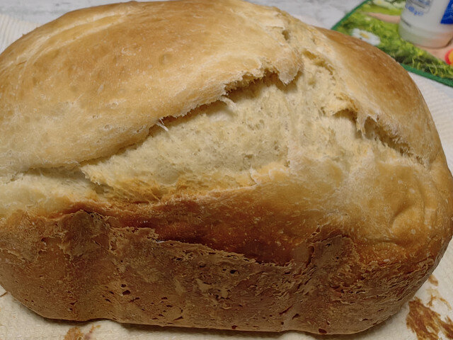 Деревенский хлеб в домашней хлебопечке