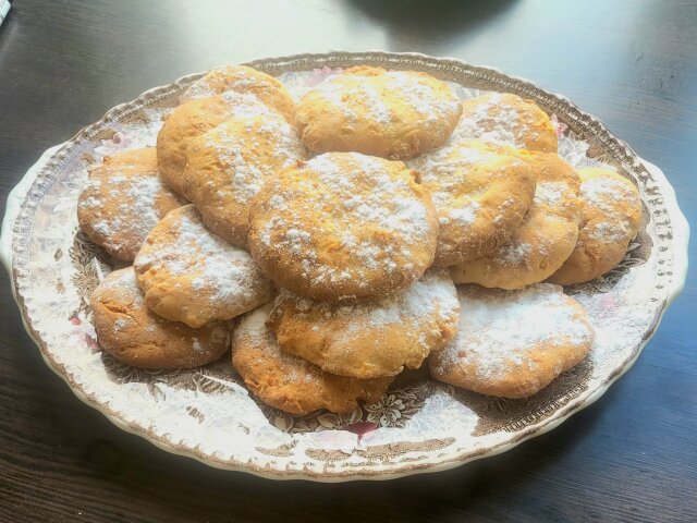 Мягкое яблочное печенье с корицей