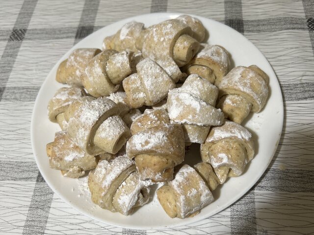 Быстрое печенье с лукумом на смальце