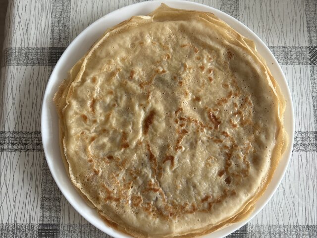 Блины с яйцами